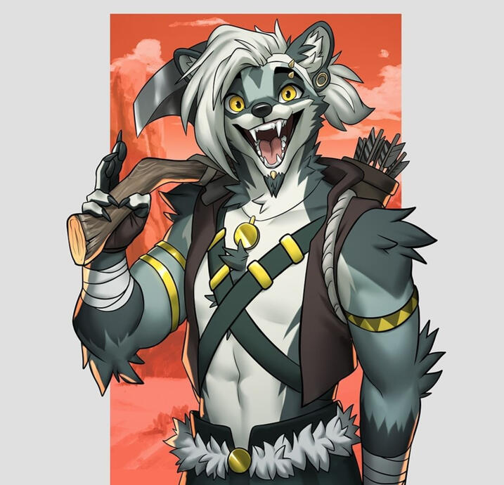 Furry Half Body Detailed Pose