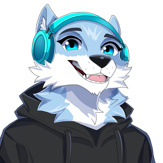 Furry Headshot Colored